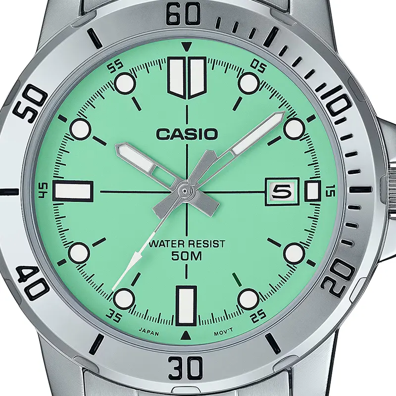 Casio Enticer MTP VD01D 3E1V Tiffany Blue Dial Men s Watch