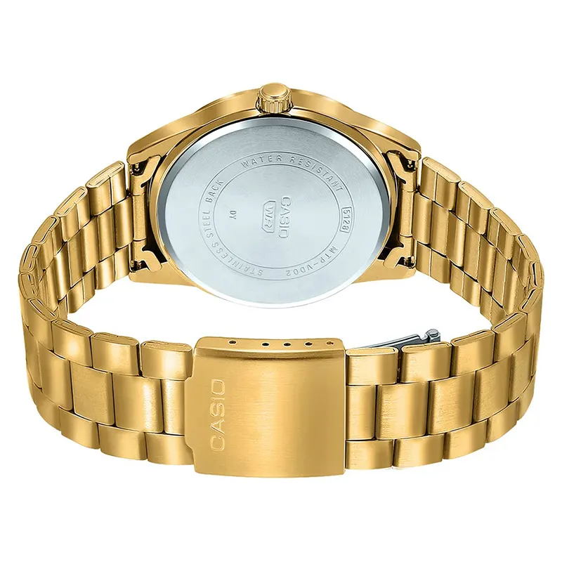 Casio MTP-VD300G-1E Orologio Analogico Uomo – Multicolore, Bracciale In Acciaio, Cronografo