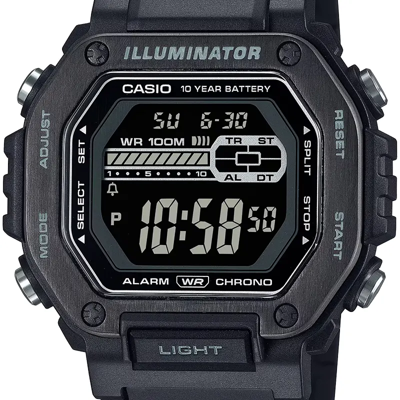 Casio Sports Youth Digital Black Resin Strap Men's Watch | MWD-110HB-3BV