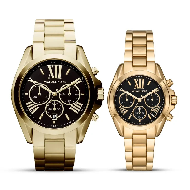 Michael Kors Bradshaw Chronograph Black Dial Couple Watch | MK5739 | MK6959