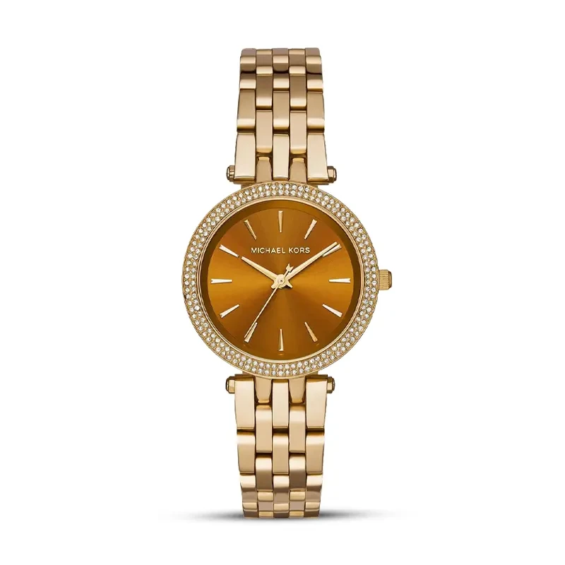 Michael Kors Mini Darci Amber Dial Ladies Watch | MK3408
