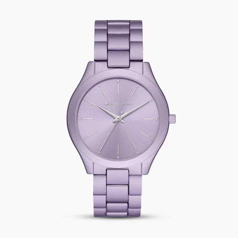 Michael Kors Slim Runway Light Purple Dial Ladies Watch | MK4540