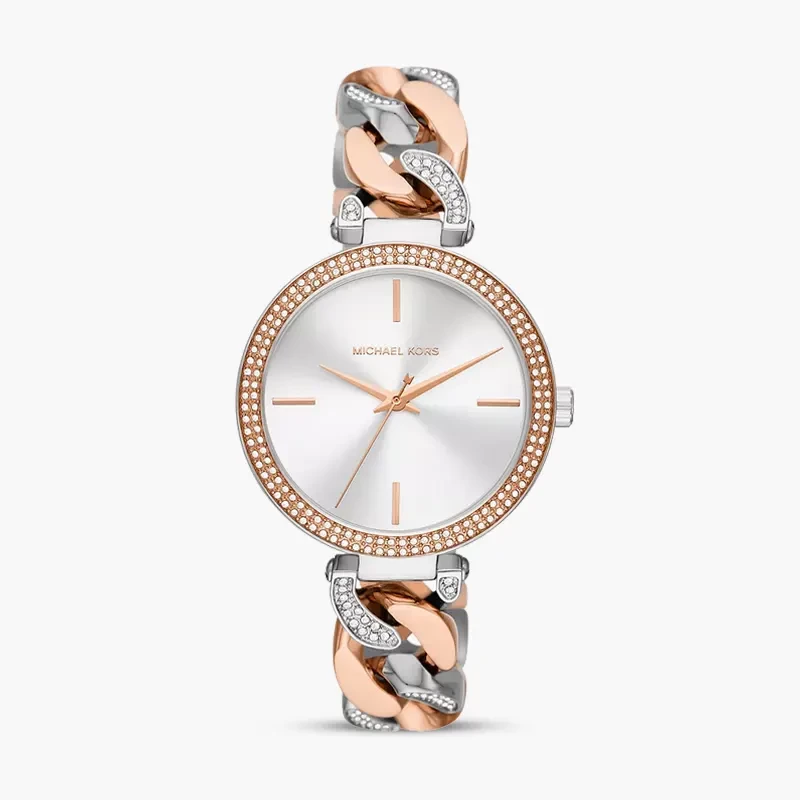 Michael Kors Catelyn White Dial Two-Tone Ladies Watch | MK4634