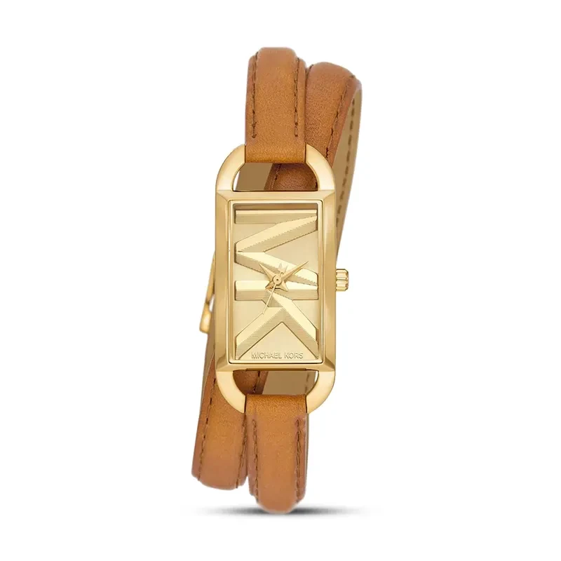 Michael Kors Mini Empire Gold-Tone and Leather Ladies Watch | MK4721