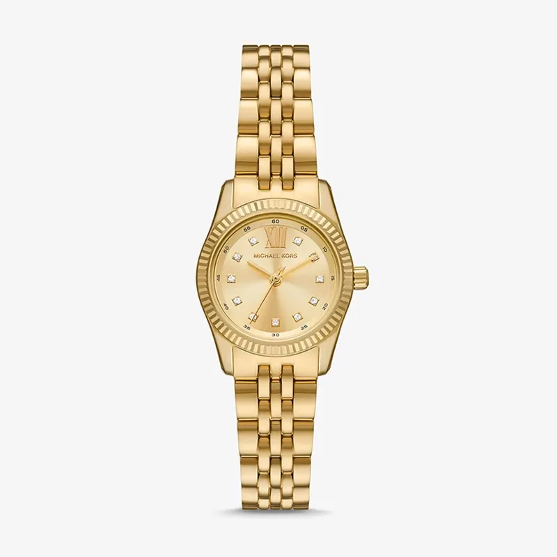 Michael Kors Petite Lexington Pavé Gold-Tone Ladies Watch | MK4741