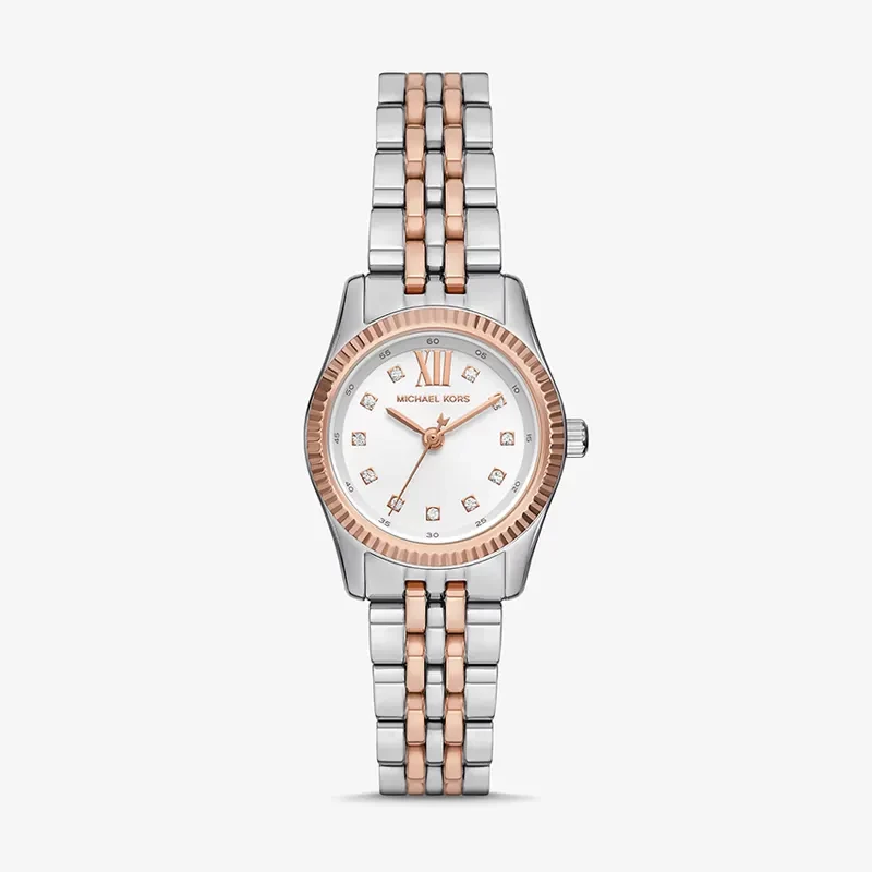 Michael Kors Petite Lexington White Dial Two-Tone Ladies Watch | MK4817