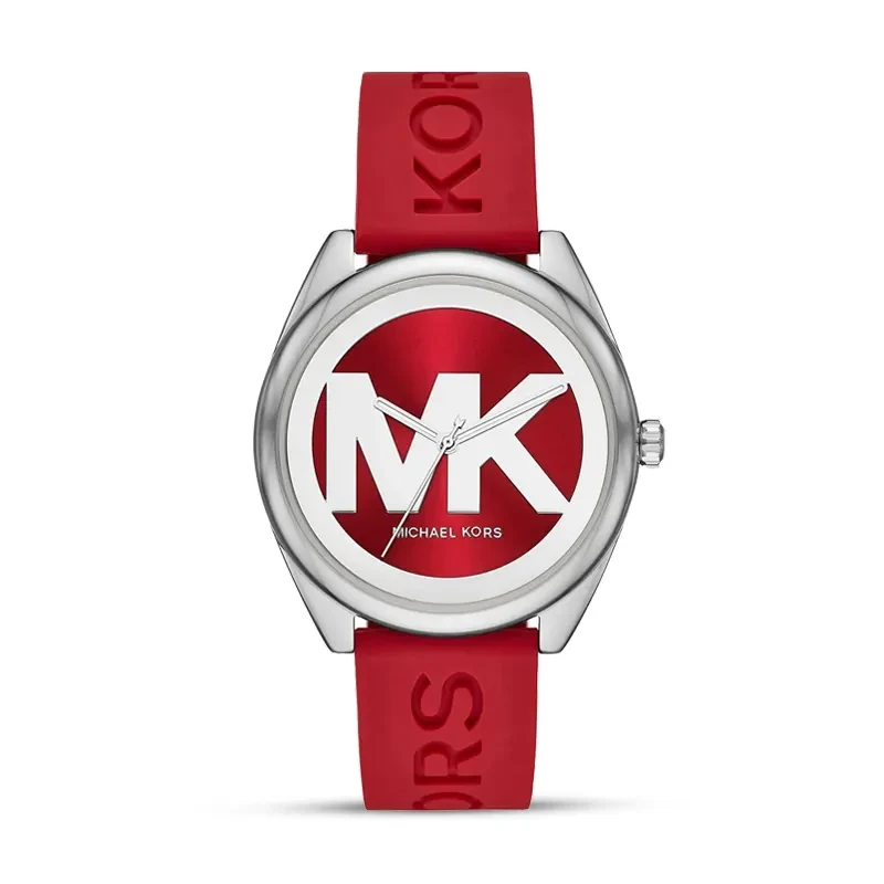 Michael Kors Janelle Red Dial Red Silicone Strap Ladies Watch | MK7144