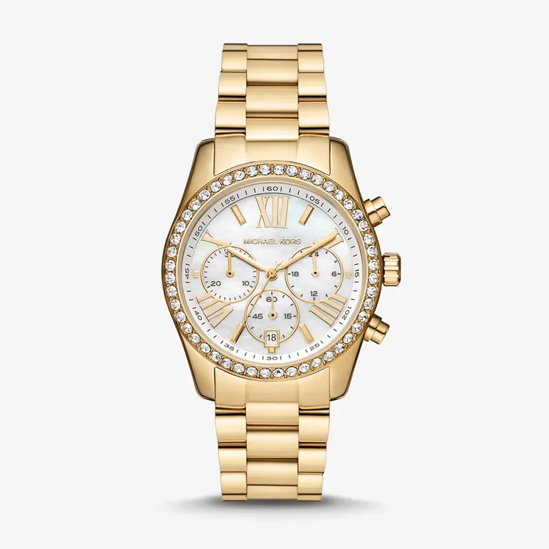 Michael Kors Lexington Lux White Dial Ladies Watch | MK7241