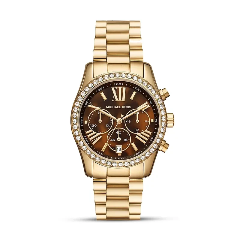 Michael Kors Lexington Lux Brown Dial Ladies Watch | MK7276