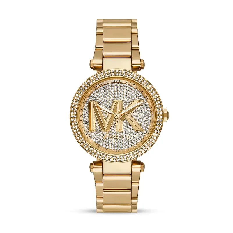 Michael Kors Parker Crystal Champagne Dial Ladies Watch | MK7283