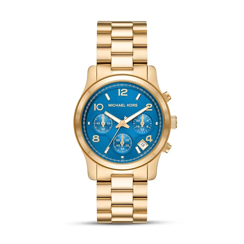 Michael Kors Runway Chronograph Blue Dial Ladies Watch | MK7353