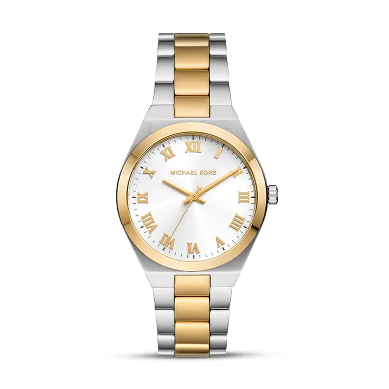 Michael Kors Lennox Two-Tone White Dial Ladies Watch | MK7464