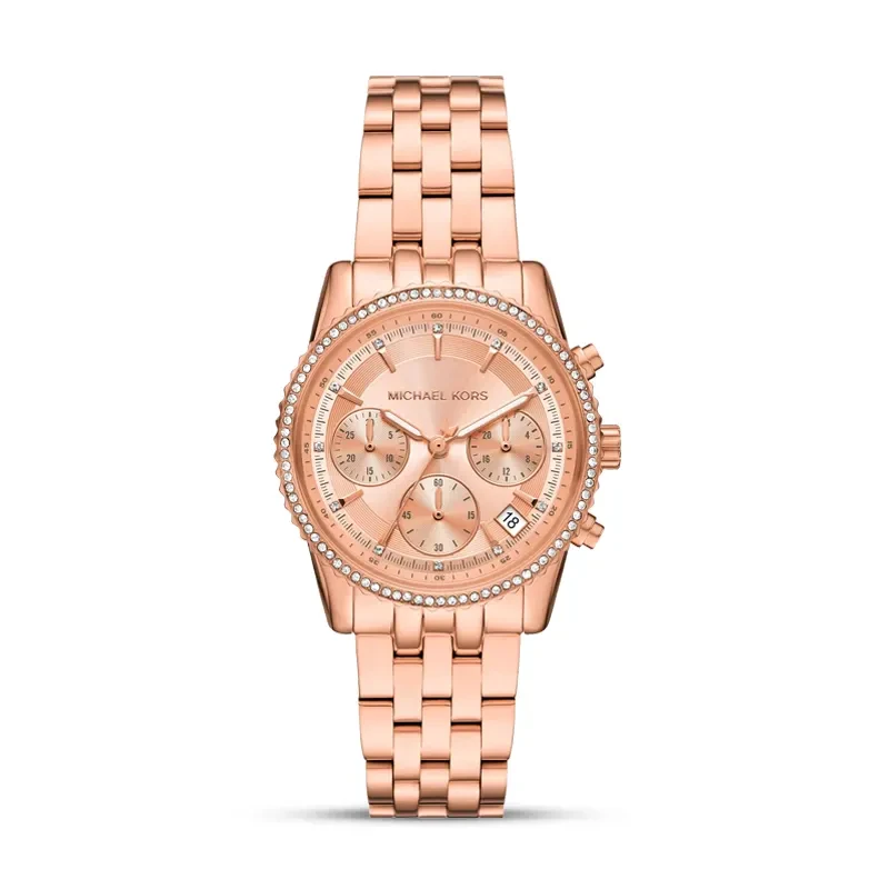 Michael Kors Mini Bryant Rose Dial Rose Gold-Tone Ladies Watch | MK7531