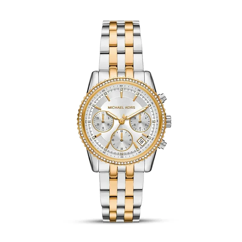 Michael Kors Mini Bryant Chronograph Pavé Two-Tone Ladies Watch | MK7532