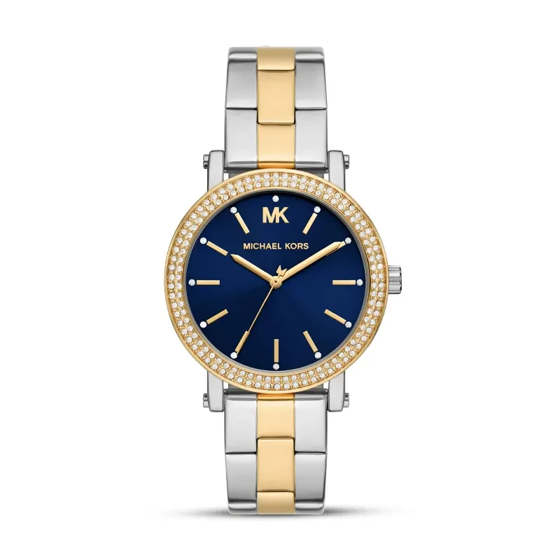 Michael Kors Corey Blue Dial Two-Tone Ladies Watch | MKO1049