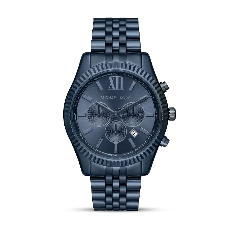 Michael Kors Lexington Chronograph Blue Dial Men's Watch | MK8480