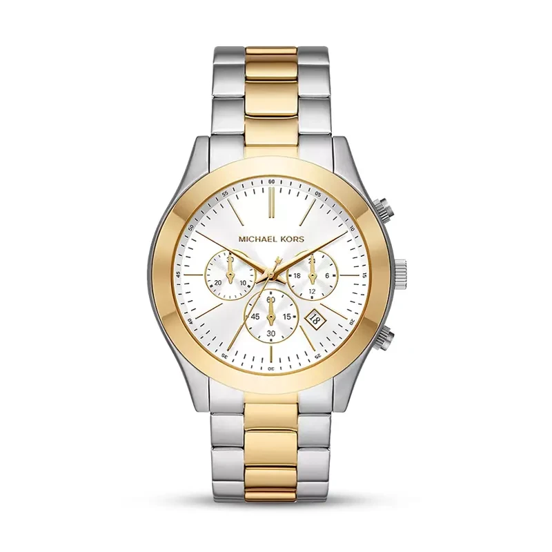 Michael Kors Slim Runway Chronograph White Dial Watch | MK8986