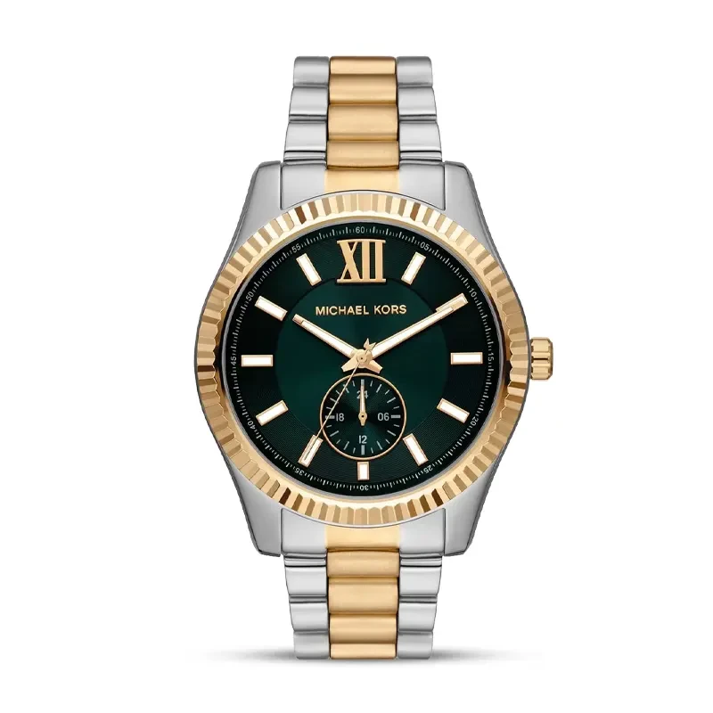 Michael Kors Lexington Two-Tone Green Dial Men's Watch | MK9063