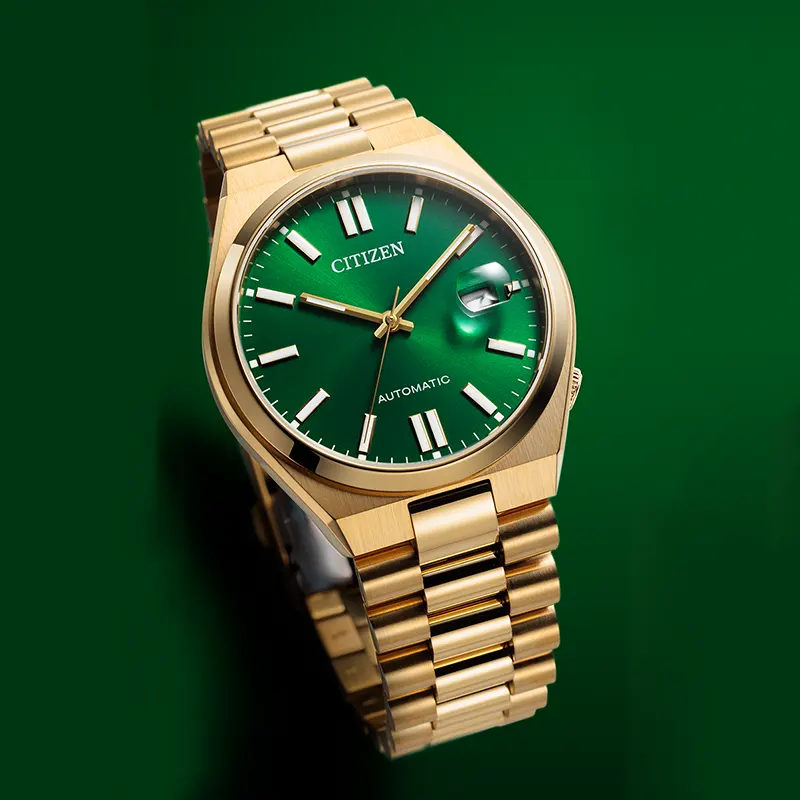 Citizen Tsuyosa Green Dial Gold-Tone Men’s Watch | NJ0152-51X