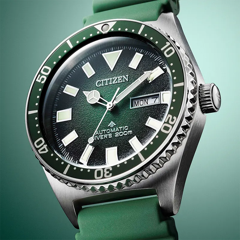 Citizen Promaster Diver's Automatic Green Dial Men's Watch | NY0121-09X