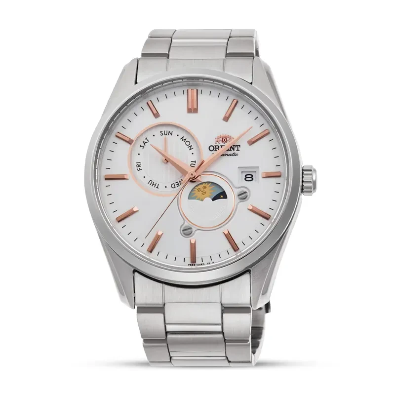 Orient Stretto Day & Night White Dial Automatic Men's Watch | RA-AK0306S