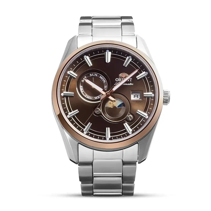Orient Stretto Day & Night Brown Dial Automatic Men's Watch | RA-AK0313Y