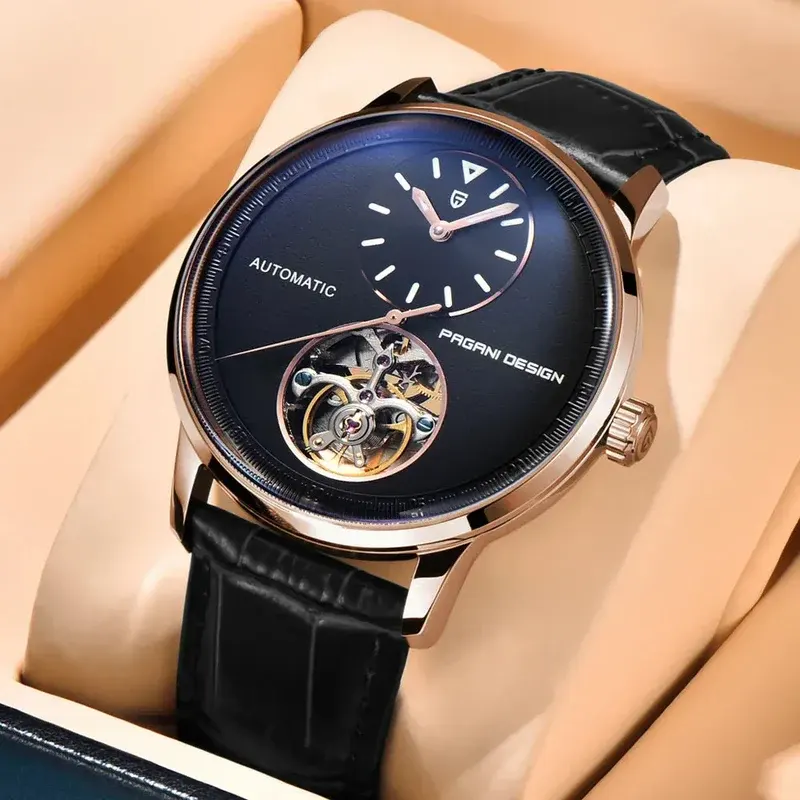 Pagani Design Tourbillon Black Dial Automatic Men's Watch | PD-1796