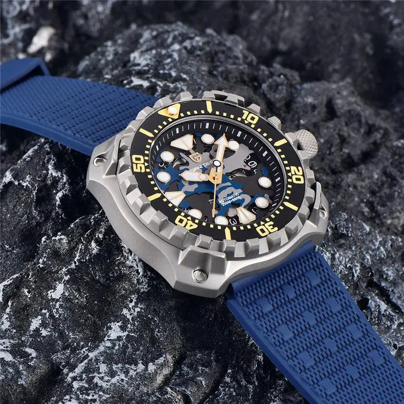 Pagani Design Promaster Military Camouflage Hollow Dial Automatic Men's Watch | PD-YN009