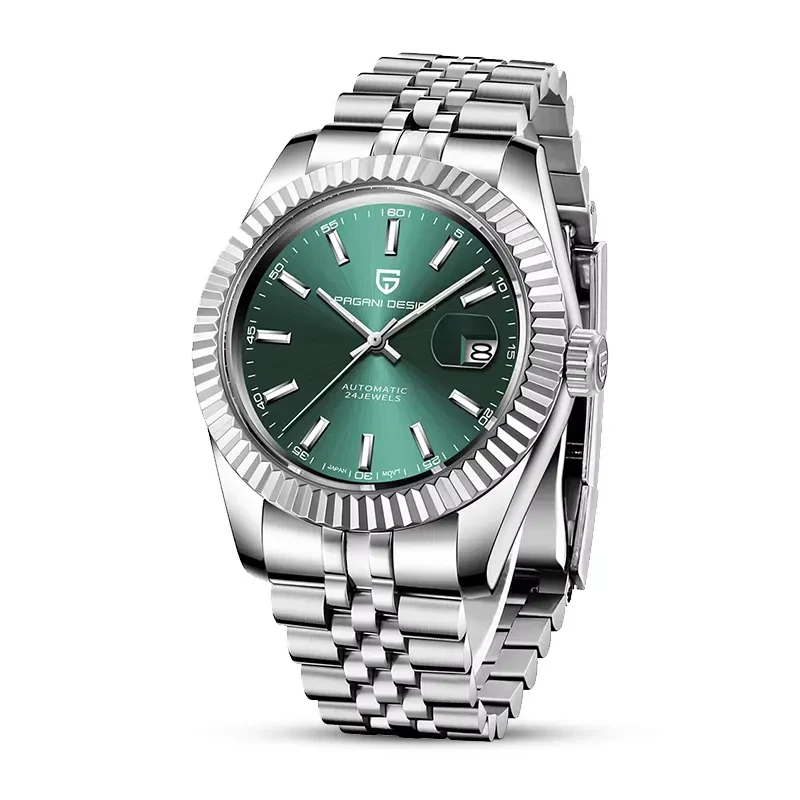 Pagani Design PD-1645 Datejust Green Dial Men's Watch