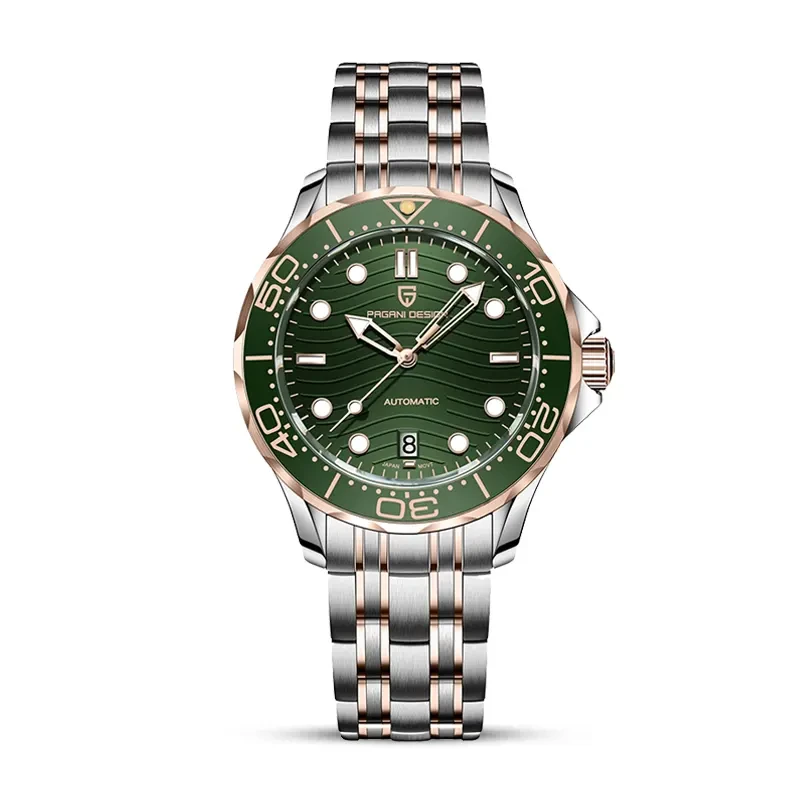 Pagani Design PD-1685 Green Dial Two-tone Men's Watch