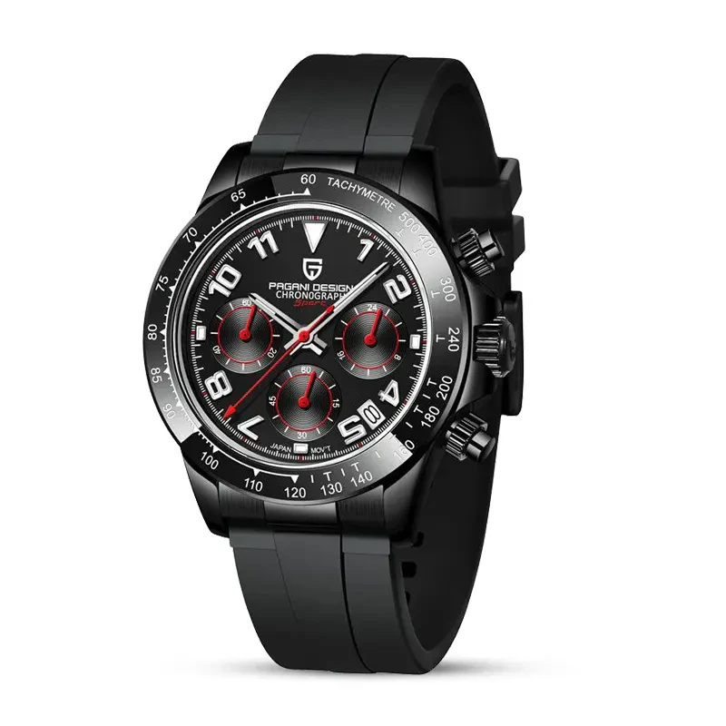 Pagani Design Daytona Chronograph Black Dial Men's Watch | PD-1687