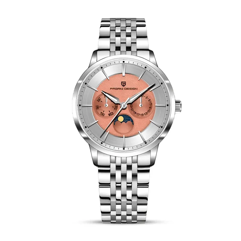 Pagani Design Vintage Inspiration Moonphase Brown Dial Men's Watch | PD-1795