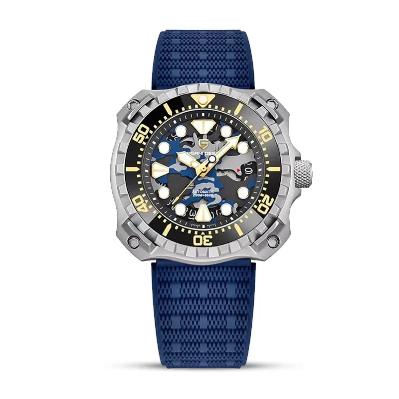 Pagani Design Promaster Military Camouflage Hollow Dial Automatic Men's Watch | PD-YN009