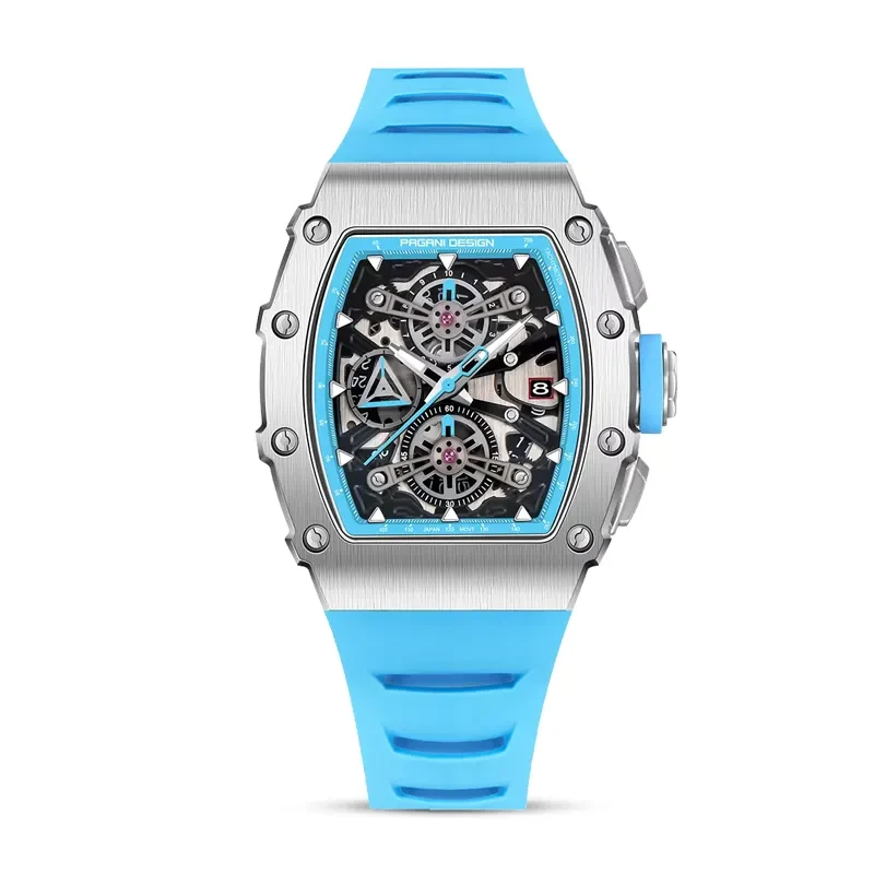 Pagani Design Chronograph Skeleton Black Dial Men's Watch | PD-YS011