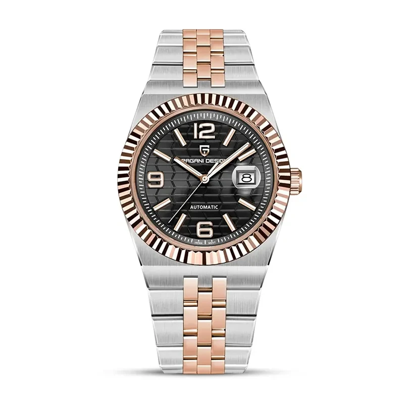 Pagani Design Land Dweller Two-Tone Black Dial Men's Watch | PD-YS027