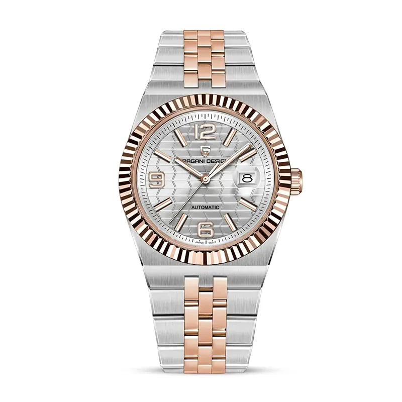 Pagani Design Land Dweller Two-Tone Silver Dial Men's Watch | PD-YS027