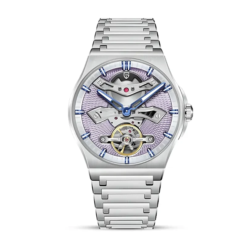 Pagani Design Tourbillon Light Purple Dial Automatic Men's Watch | PD-YS028