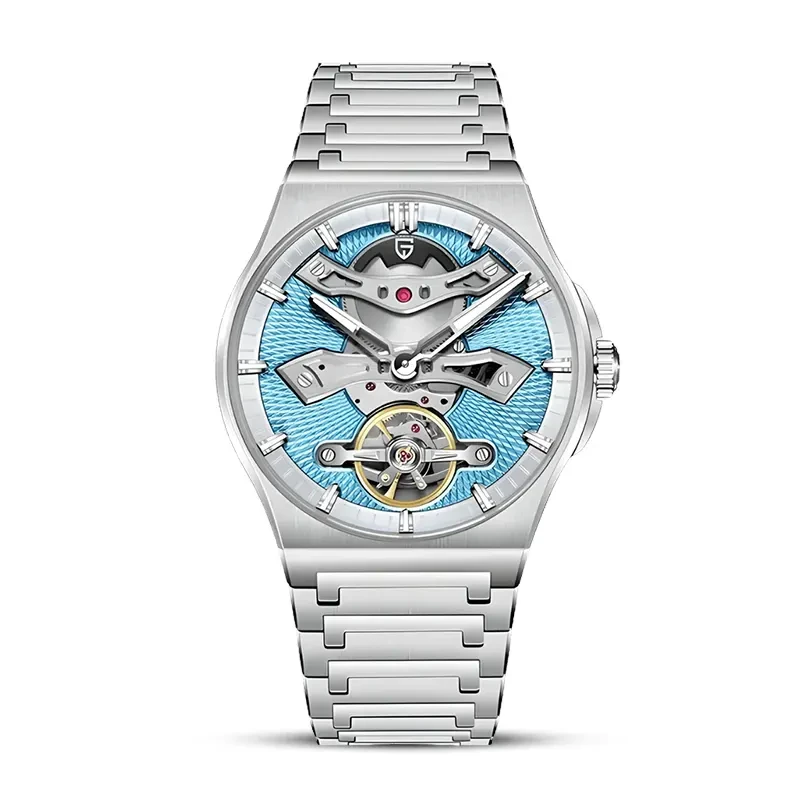 Pagani Design Tourbillon Turquoise Blue Dial Automatic Men's Watch | PD-YS028
