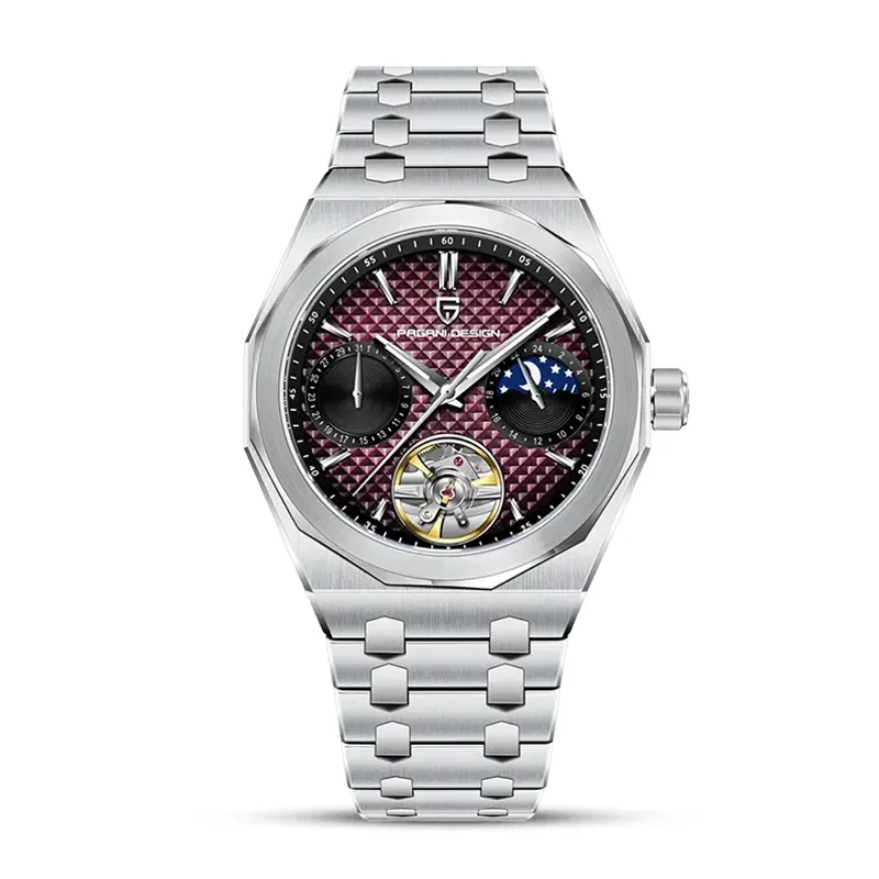 Pagani Design Royal Oak Open Heart Purple Dial Automatic Men's Watch | PD-YS036