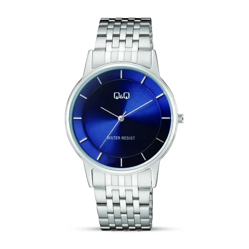 Q&Q C62A-001PY Blue Dial Silver-tone Men's Watch