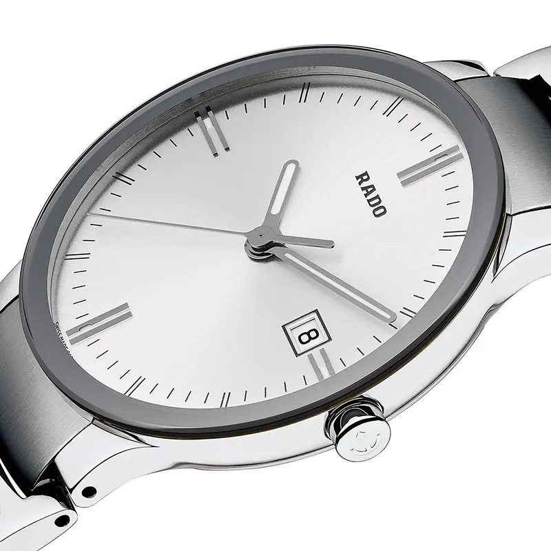 Rado Centrix Silver Dial Silver-tone Men's Watch | R30927103