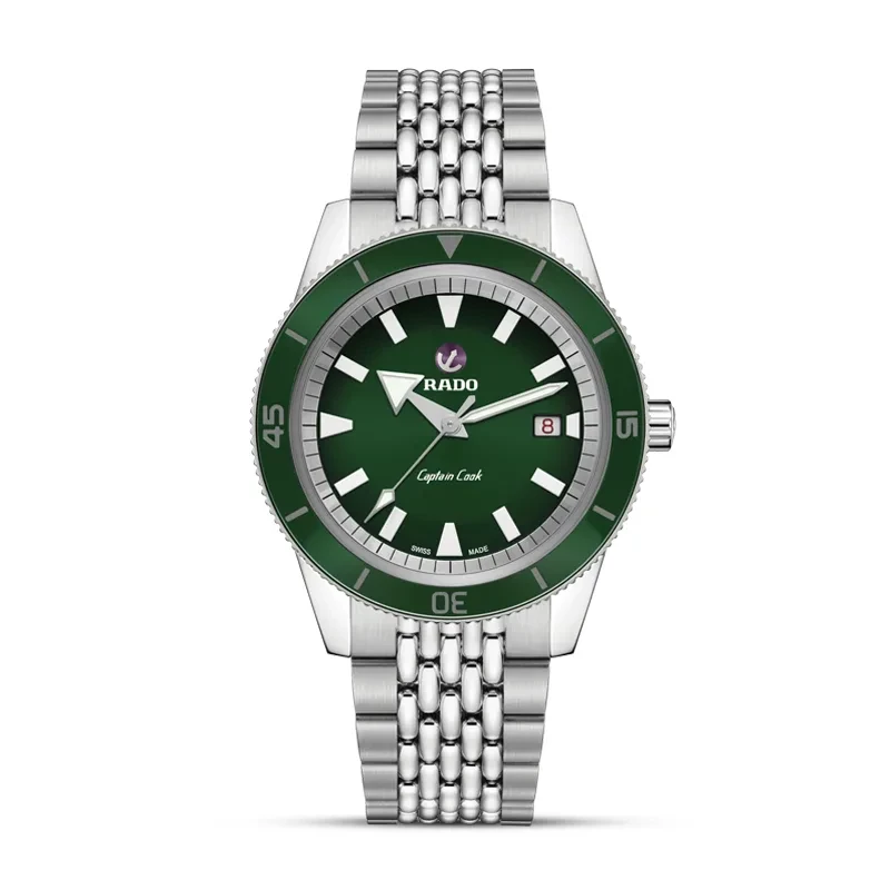 Rado Captain Cook Automatic Green Dial Men's Watch | R32505318