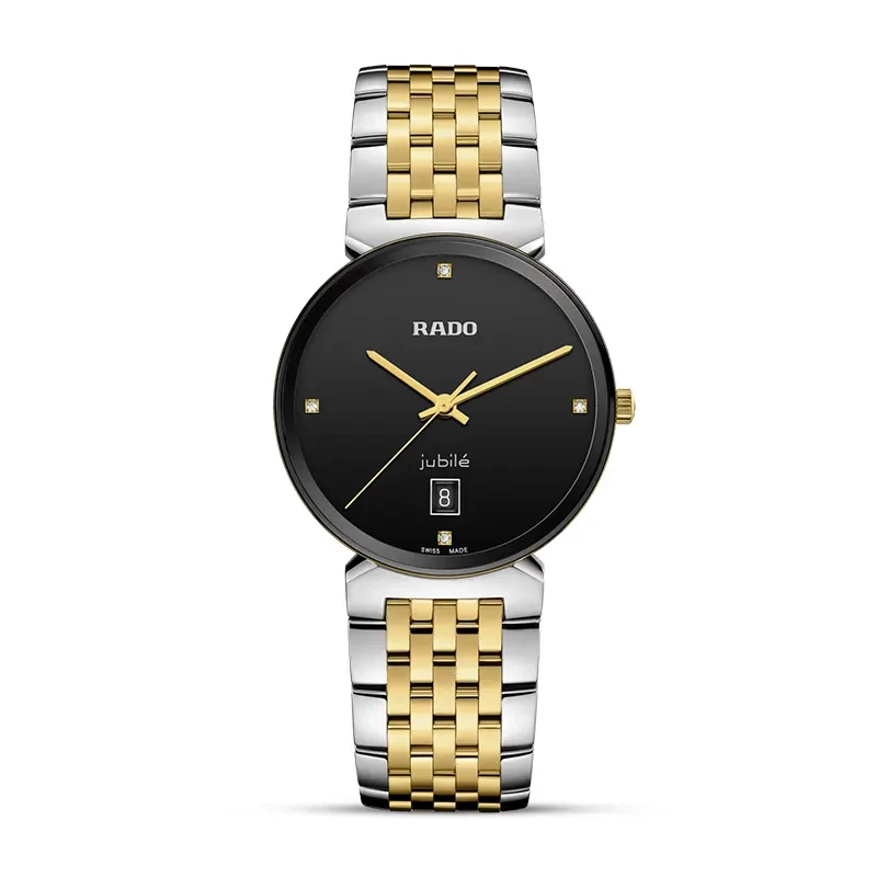 Rado Florence Diamonds Black Dial Two-tone Watch | R48912703