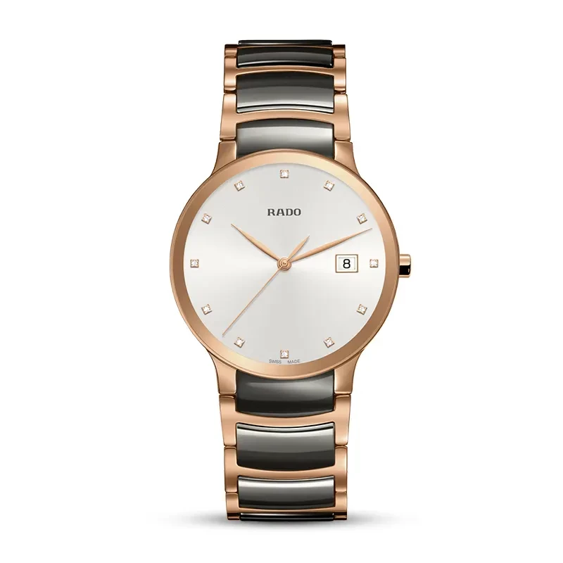 Rado Centrix Silver Dial Two-tone Men's Watch | R30554762