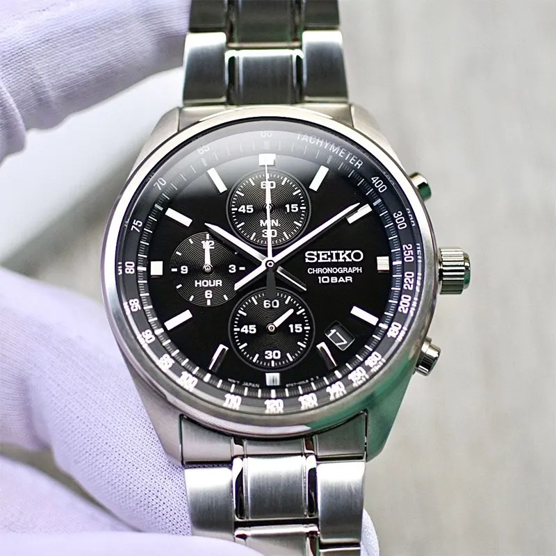 Seiko Conceptual Chronograph Black Dial Men’s Watch | SSB379P1