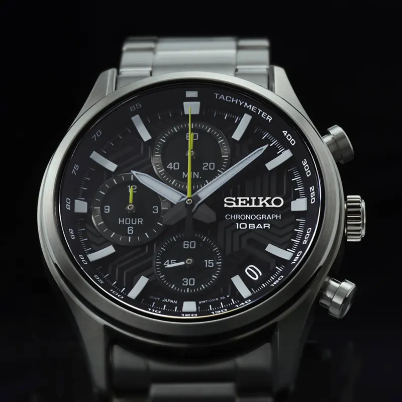 Seiko Classic Chronograph Black Dial Men’s Watch | SSB419