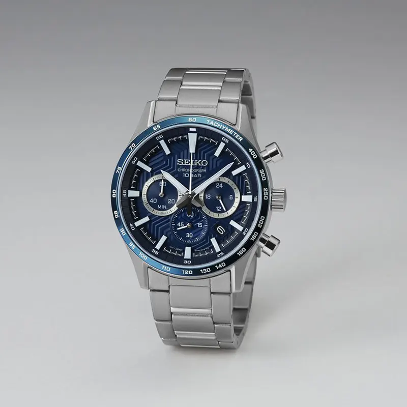 Seiko Classic Chronograph Blue Dial Men’s Watch | SSB445