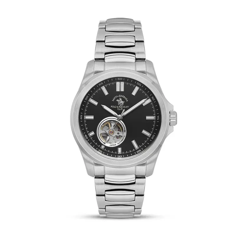 Santa Barbara Polo & Racquet Club Automatic Black Dial Men's Watch | SB.1.10629-2