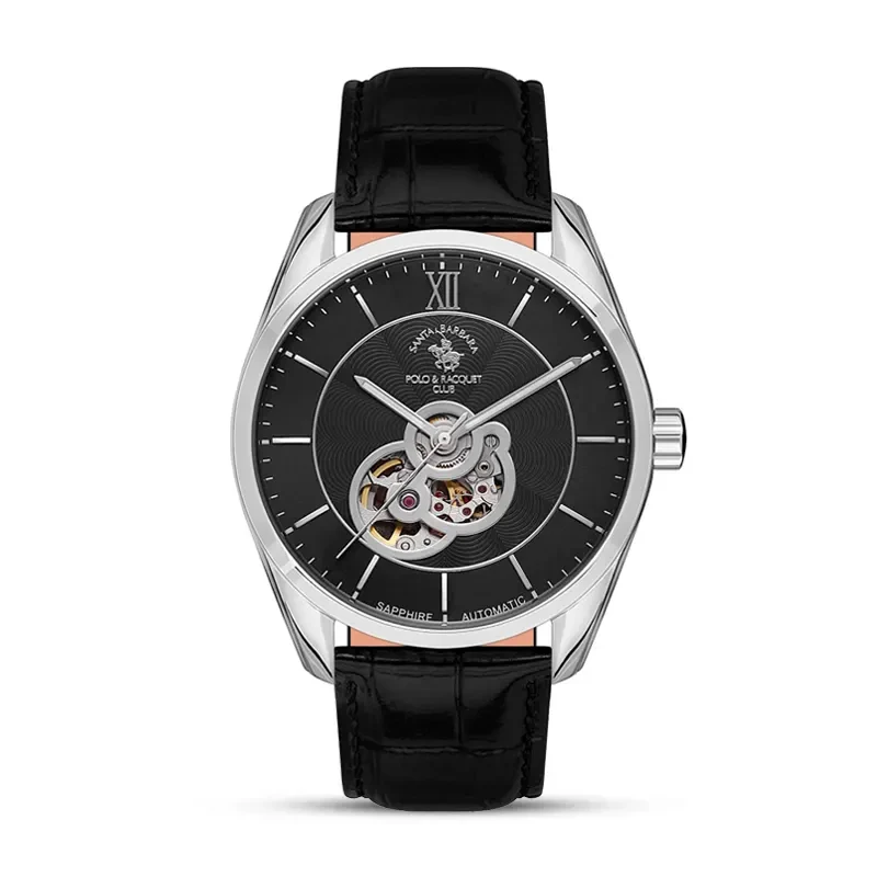 Santa Barbara Polo & Racquet Club Automatic Black Dial Men's Watch | SB.4.1008-2