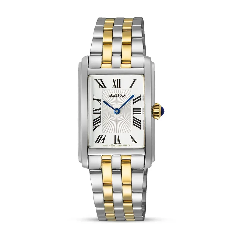 Seiko Essentials White Dial Two-Tone Ladies Watch | SWR087
